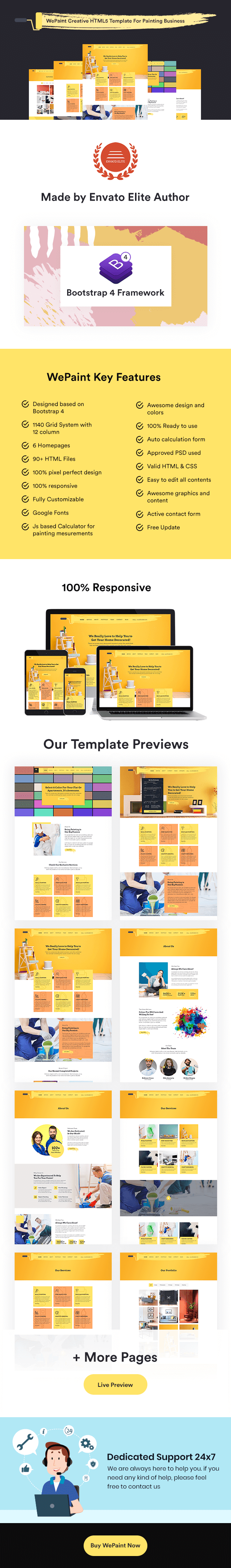 WePaint - Creative HTML5 Template For Painting Business - 5