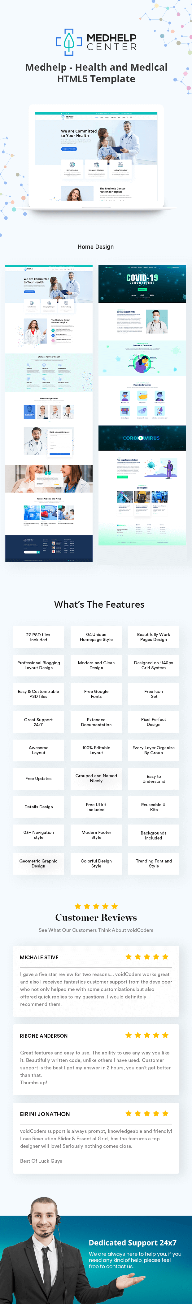 MedHelp Center Health And Medical Html5 Template